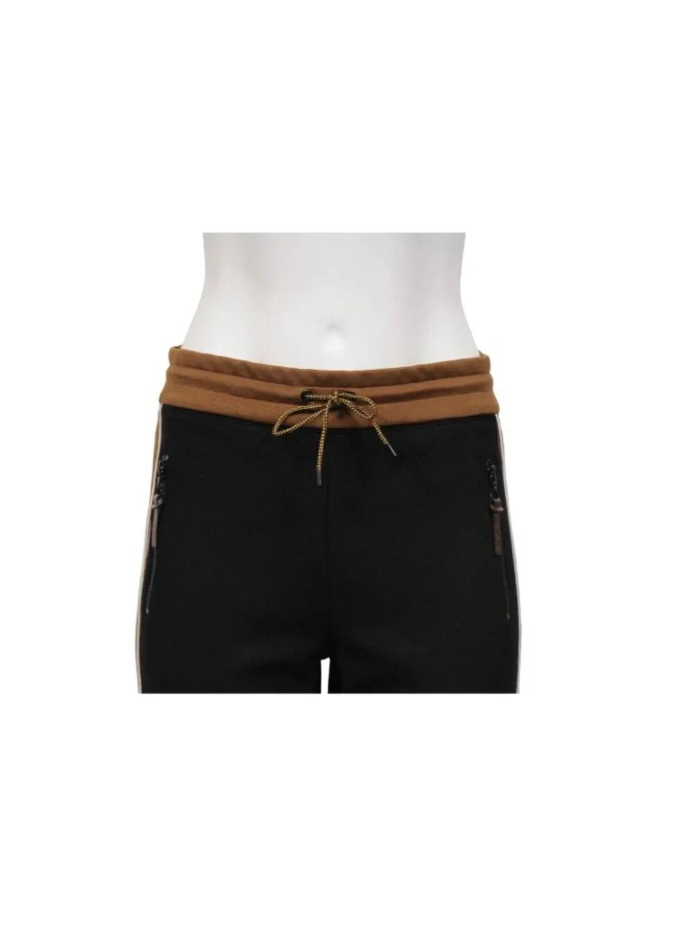 Louis Vuitton Womens Side Stripe Track Pants Small Brown Black Lv Logo Monogram